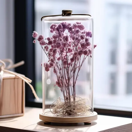 50 pcs Mini Dried Purple Baby Breath Flower Purple Dried Flower for Crafts Press Flowers Wedding Wreath Decoration Gift Card Decor Floral {5}