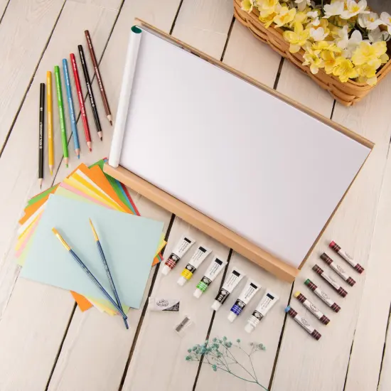 REA5620 | Mixed Media Flat Easel Art Set - 40pc {3}