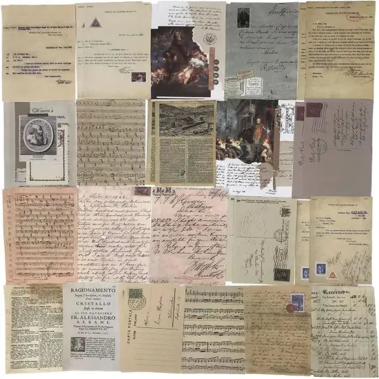 200PCS Vintage Scrapbooking Supplies Kit (Artistic) {4}