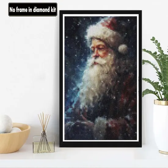 Diamond Art Painting Santa Claus, 5D Diamond Art Kit for Beginners, DIY Paint with Round Full Drill Diamonds Paintings Gem Art for Home Wall Decoration Gift-12X16 Inch-10 {4}