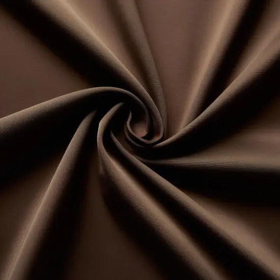 1 Yard Poly Poplin Fabric 58/60'' Inches Wide Wrinkle Resistant Material for Apparel and Tablecloths Brown {1}