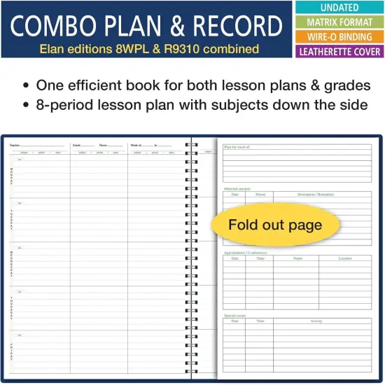 Wide Plan and Record Book - 8 1/2" x 11" {2}