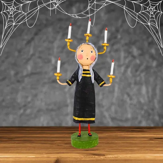 Lori Mitchell 8.0 Inch Candle Maker Halloween Figurine , Lightweight Halloween Decor Halloween Candle Maker Black {4}