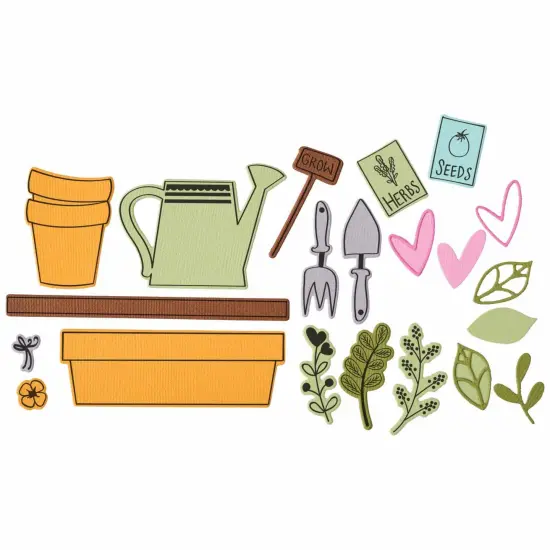 Sizzix Thinlits Die Set By Catherine Pooler 18/Pkg-Greenhouse Finds #2 {4}