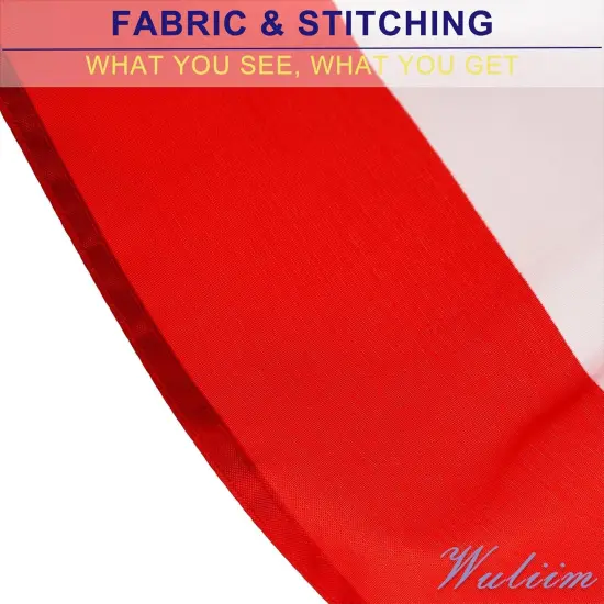 3x6 FT American Pleated Fan Flag - 2 Pack | Durable Polyester 210D USA Bunting Flags | Patriotic Fourth of July USA Banners, Vibrant Patriotic Design, Fade-Resistant, US Half Fan Bunting Flag Decoration {5}