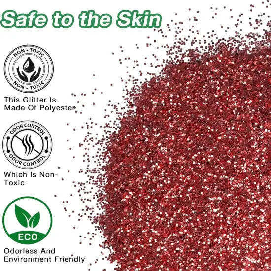 7.76oz/220g Red Craft Glitter Powder {4}