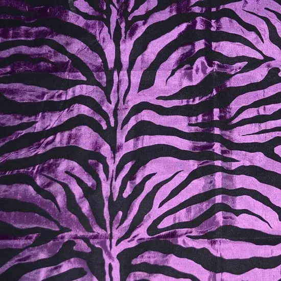 Zebra Flocking Taffeta Flocking Velvet Zebra Fabric 60" Wide Teal Zebra {5}