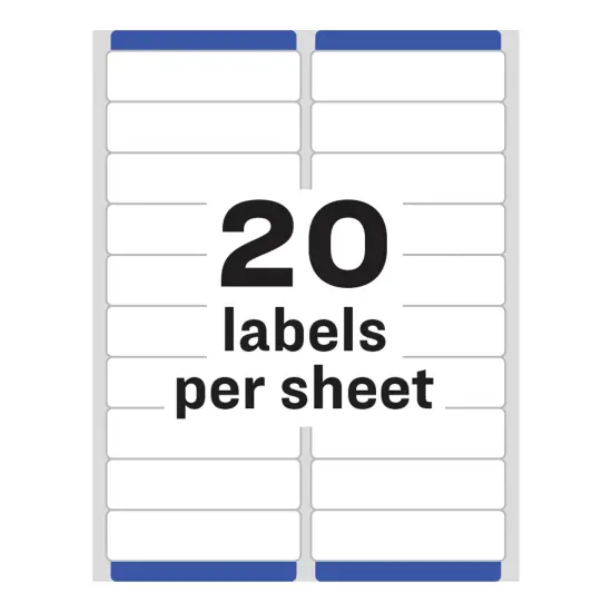 Avery Easy Peel Address Labels, Sure Feed Technology, Permanent Adhesive, 1" x 4", 5,000 Labels (5961) {4}