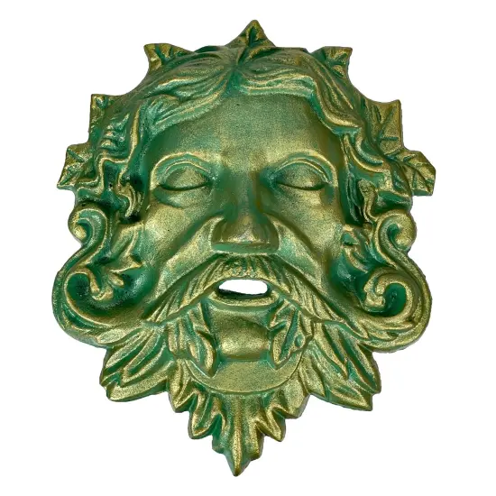 Cast Iron Green Man Wall D&eacute;cor, Multiple Finishes {5}