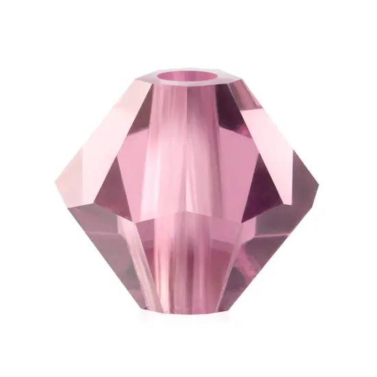 Preciosa 4mm Czech Crystals Bicone Rondelle Beads, 40pcs Light Amethyst {1}