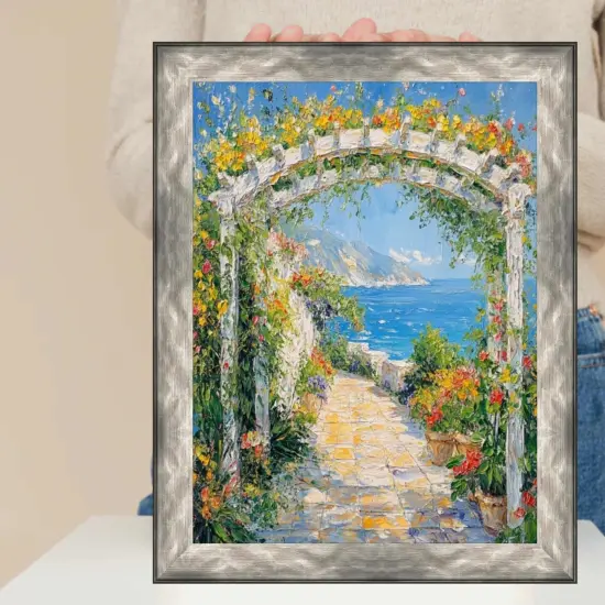 Gunmetal Slope Silver Pewter Picture Frame 22x28 frame {7}