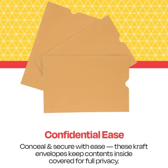 School Smart Report Card Envelope, 28 lb, 6 x 9 Inches, Kraft, Pack of 500 {5}