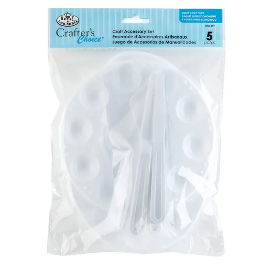 RCC 807 | Crafter's Choice&trade; 5pc Oval/Round Palettes Craft Accessory Set {1}