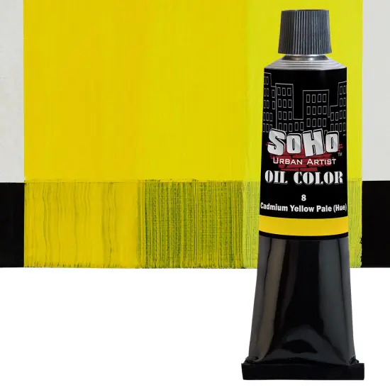 SoHo Urban Artist Oil Paint - 2 Pack, Cadmium Yellow Pale Hue 2 Pack - 170 ml Tube - Best Valued Oil Colors for Painting with Excellent Pigment Load {3}