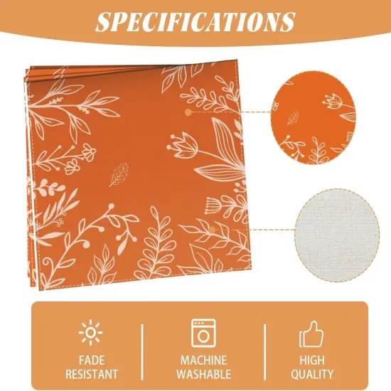 Fall Table Runner 72 Inch Seasonal Autumn Thanksgiving Kitchen Dining Room {5}