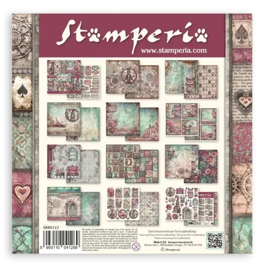 Stamperia Double-Sided Paper Pad 8"X8" 10/Pkg-Master Of Magic, 10 Designs/1 Each {3}