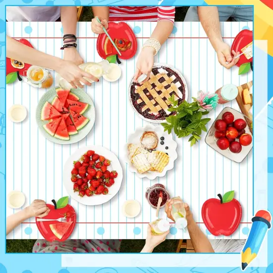 4 Pcs Preschool Kindergarten Back to School Party Tablecloth {4}