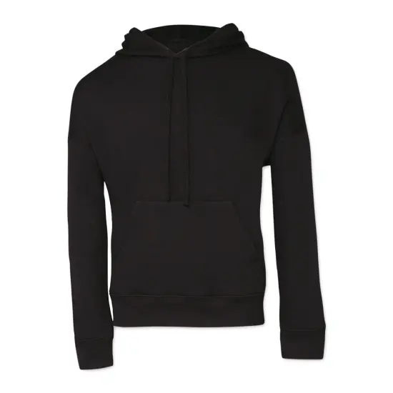 Bella + Canvas Unisex Sponge Fleece Drop Shoulder Sweatshirt - Black, Small {1}