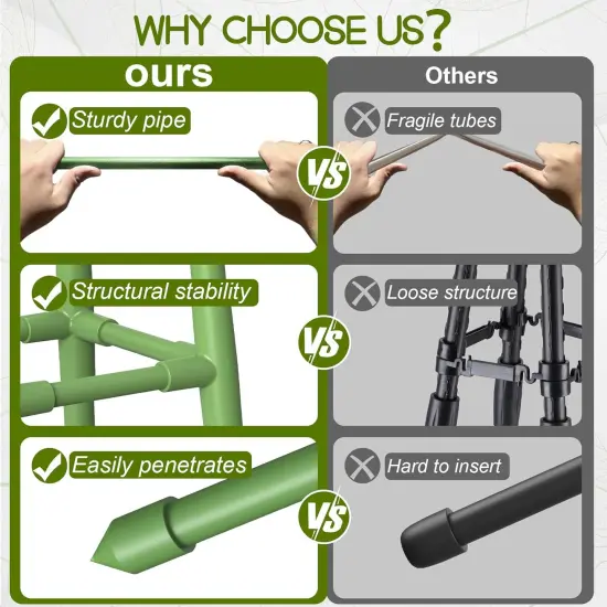 Obelisk Trellis for Climbing Plants Outdoor - 5.2 Ft {4}