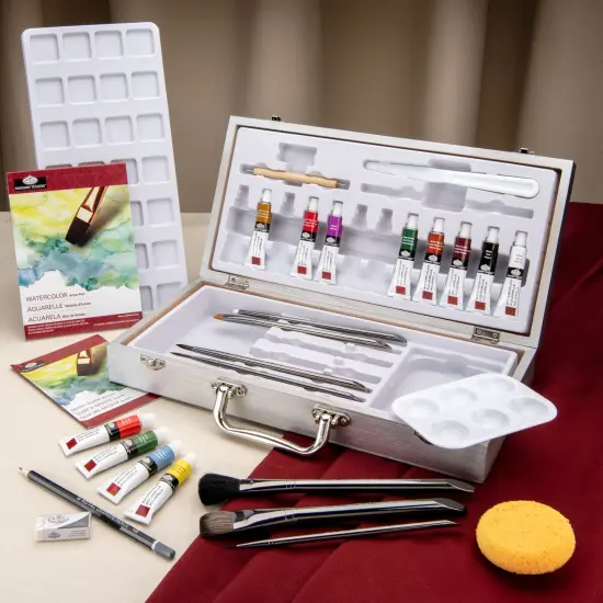 RZEN-WAT8301 | Essentials™ 29pc Watercolor Paint Zen Brush Travel Art Set {2}
