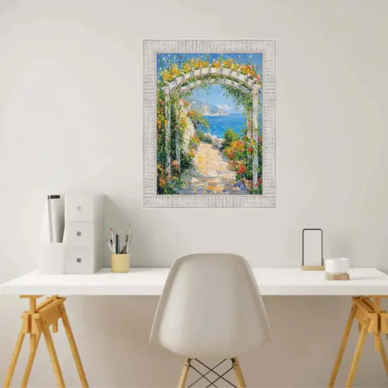 Rustic Wood White Wash Picture Frame 10x15 frame {5}