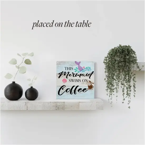 Rustic Beach Sign &ndash; Wooden Wall Art for Beach House Decor, Coastal Kitchen Wall Hanging, Summer Plaque Gift for Beach Lovers {4}