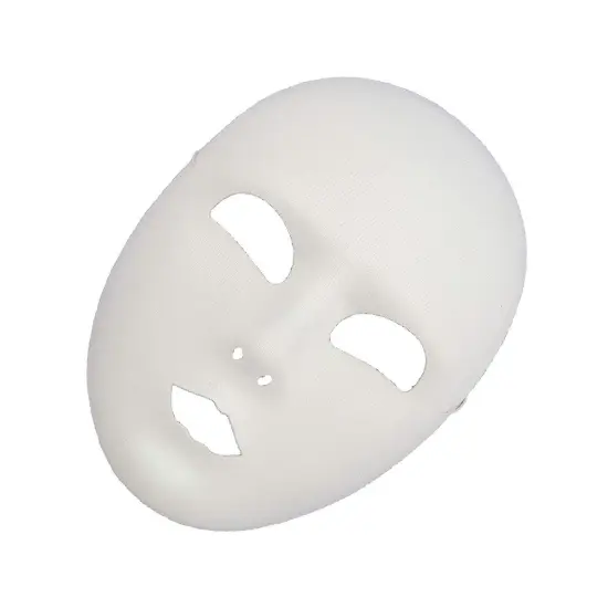 Plain White Face Mask {4}