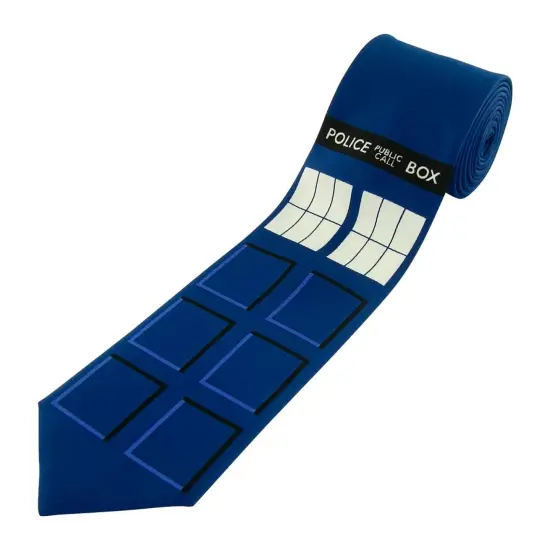Doctor Who TARDIS Police Box Neck Tie Costume Accessory {3}