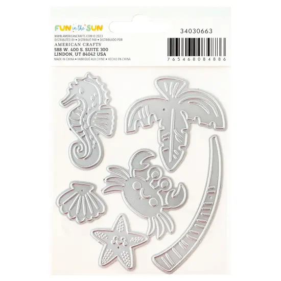 Pebbles Fun In The Sun Metal Die Set-6/Pkg {3}