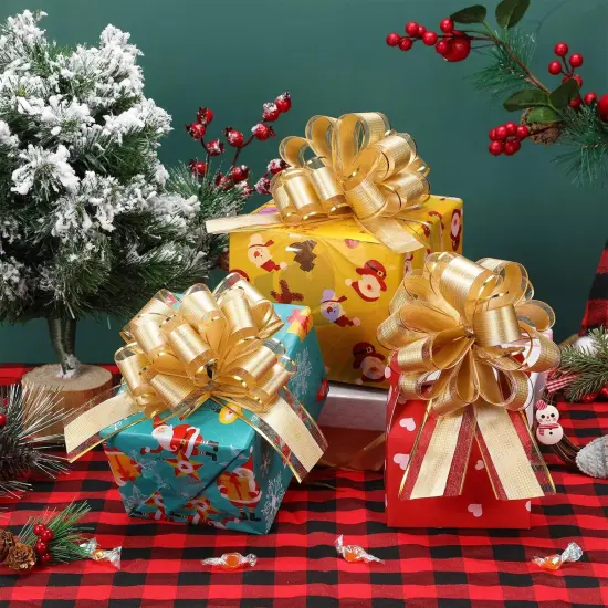 20 Pieces 6 Inch Pull Bows (Gold) {2}