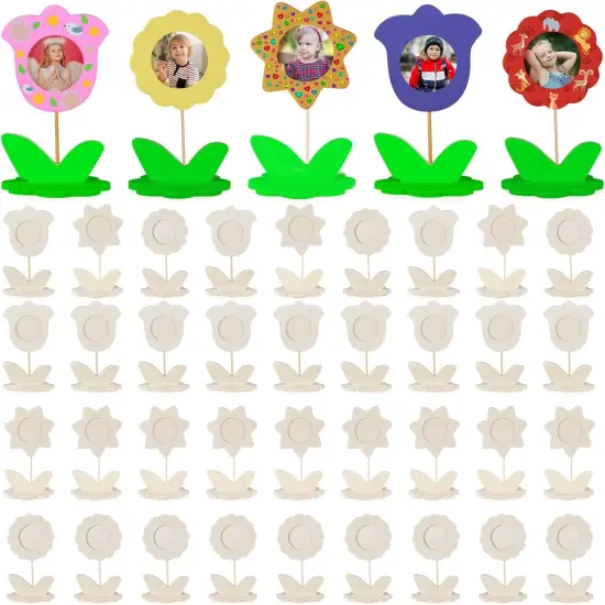 12 Pcs Mothers Day Crafts Flower Picture Frames {1}