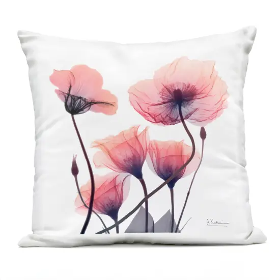 Stupell Industries Pink Gradient Blooms Outdoor Printed Pillow design by Albert Koetsier, 18 x 7 x 18 {1}