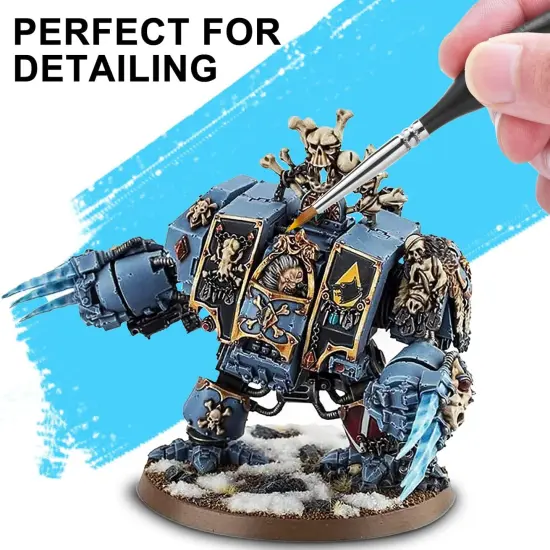 Kolinsky Sable Watercolor Brushes, 10pcs Sable Detail Paint Brush Set Will Keep a Fine Tip Point and Spring for Watercolor Acrylic Gouache, Miniature, Nail Art & Models {4}