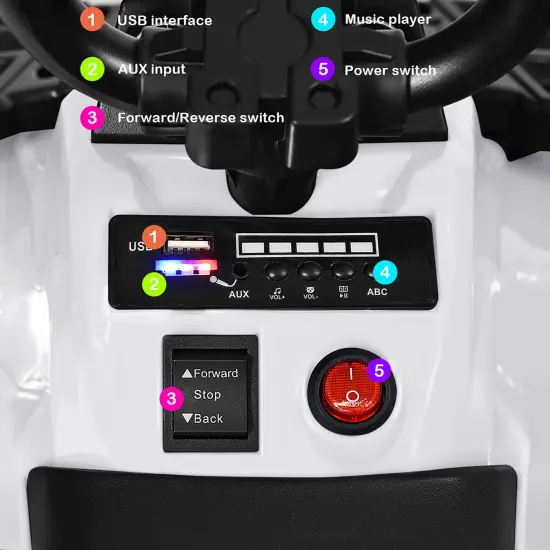 Costway Kids Ride On ATV Quad 4 Wheeler Electric Toy Car 6V Battery Power Led Lights {6}