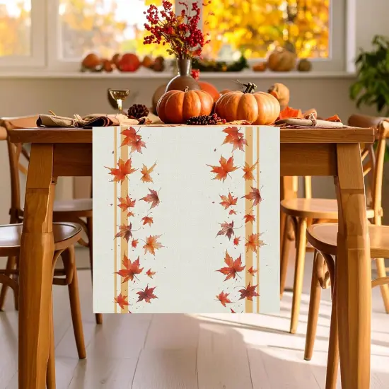 Fall Table Runner Fall Leaf Table Runners Seasonal-13x72 Inch {2}