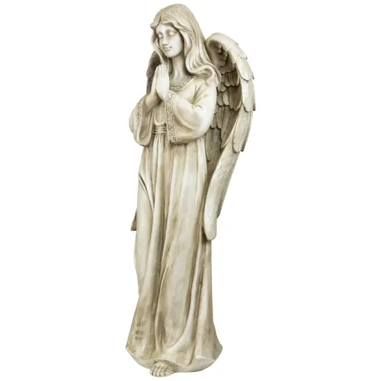 Northlight Standing Praying Angel Outdoor Garden Statue - 46" Beige {5}