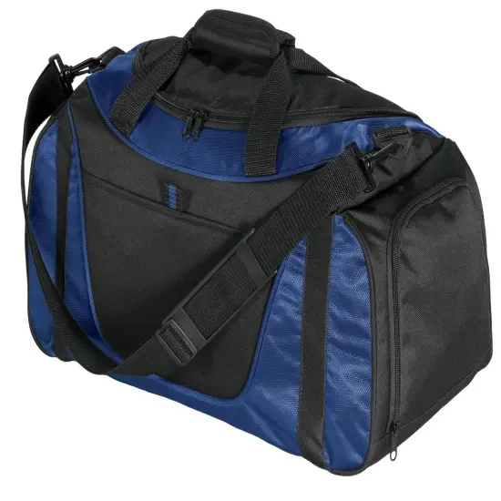 Port Authority&reg; Small Two Tone Duffel Navy/Black {1}