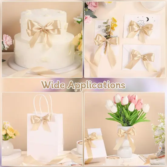 Champagne Gold Ribbon - 1 Inch, 50 Yards {3}