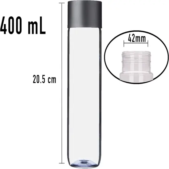 6-Pack Bulk Empty Plastic Juice Or Water Bottles with Caps {3}