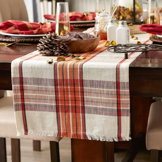Autumn Farmhouse Plaid - Table Runner {4}