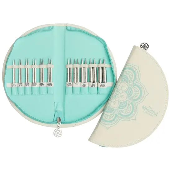 KnitPro-Mindful Warmth 4" Interchangeable Knitting Needle Set - Sizes US 2.5, 4, 6, 7, 8, 9, 10, 10.75, 11, 13, 15 {3}