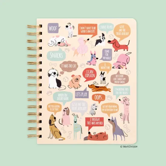 If Dogs Could Talk Spiral Notebook, Hardcover Journal {1}