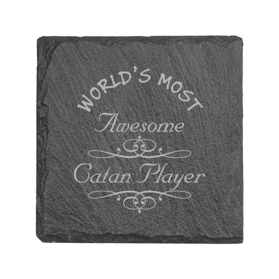 Coaster - Slate - Worlds most awesome Catan player - SET OF 2 {1}