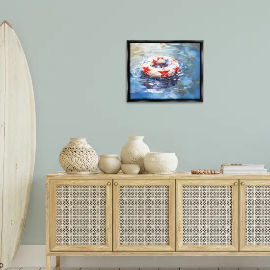 Stupell Industries Patriotic Pool Floatie Floating Frame By Arlington Prints {8}