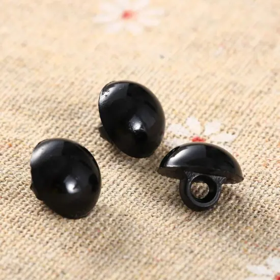 100Pcs Black Plastic Safety Eyes - 12.5mm {2}
