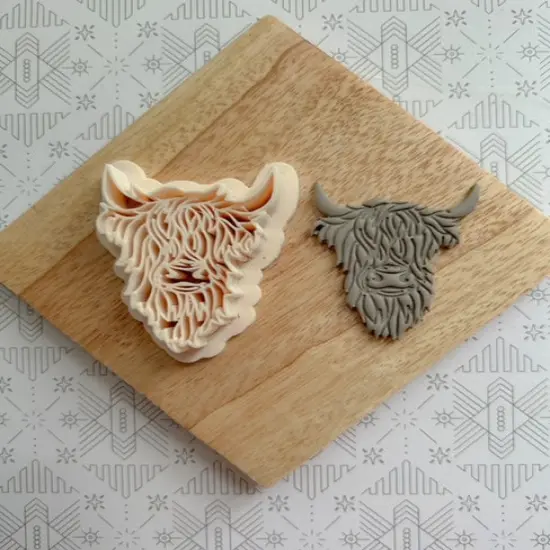 Highland Cow Clay Cutter {1}