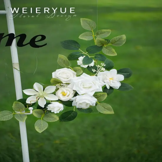 Pack of 2 Artificial Flowers Decorations, Wedding Flowers, Wedding, (Fairy White) {4}