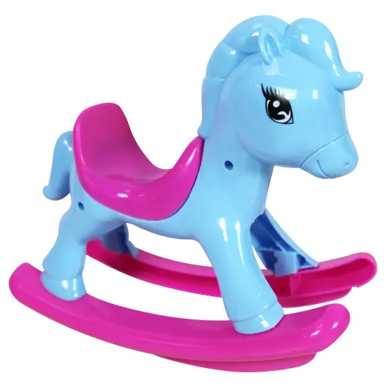 Lissi: 8" Baby Doll Set: Scooter, Pushchair, Rocking Chair & Highchair - Colorful Play-Feeding-Travel Toy Playset, Foldable Design, Kids-Toddlers 2+ {6}