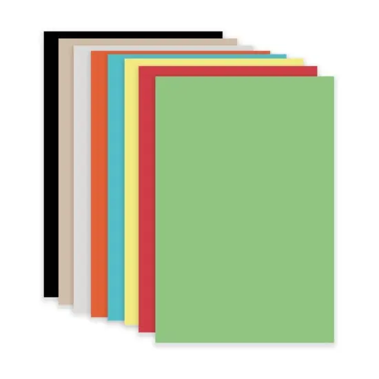 School Smart Bristol Board, 12 x 18 Inches, Assorted Colors, Pack of 100 {7}