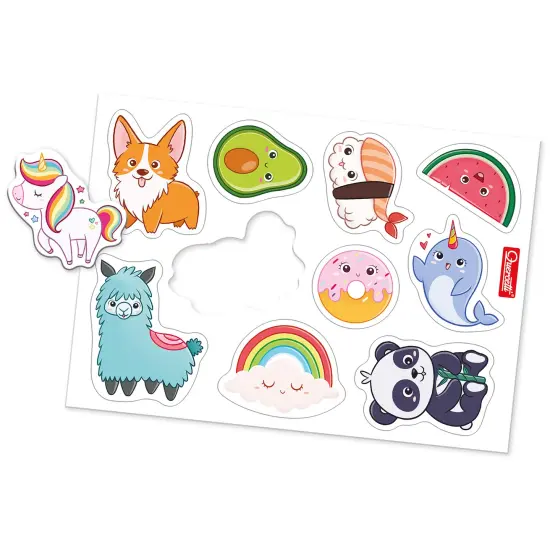 Quercetti: Magnetic Tablet - Double-Sided Magnet-White Board, Letters-Animals-Food Themed Magnets, Spelling Learning Tool, Educational Toy, Kids 4+ {5}
